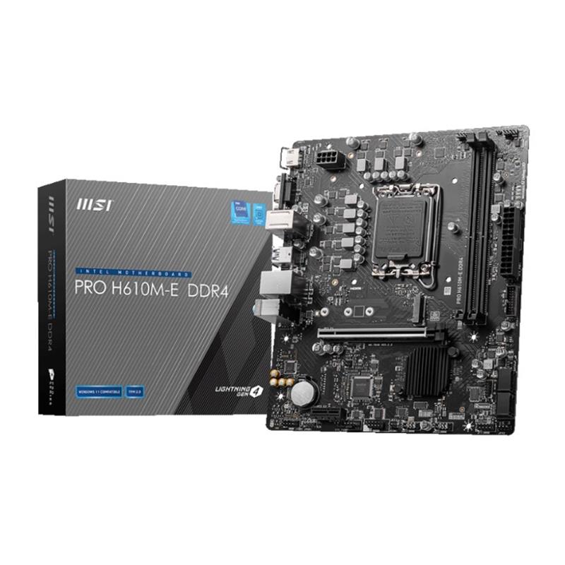 MSI PRO H610M-E H610 DDR5 Vga GLan mATX HDMI M2 USB3.2 1700p Anakart - MSI - görsel 2