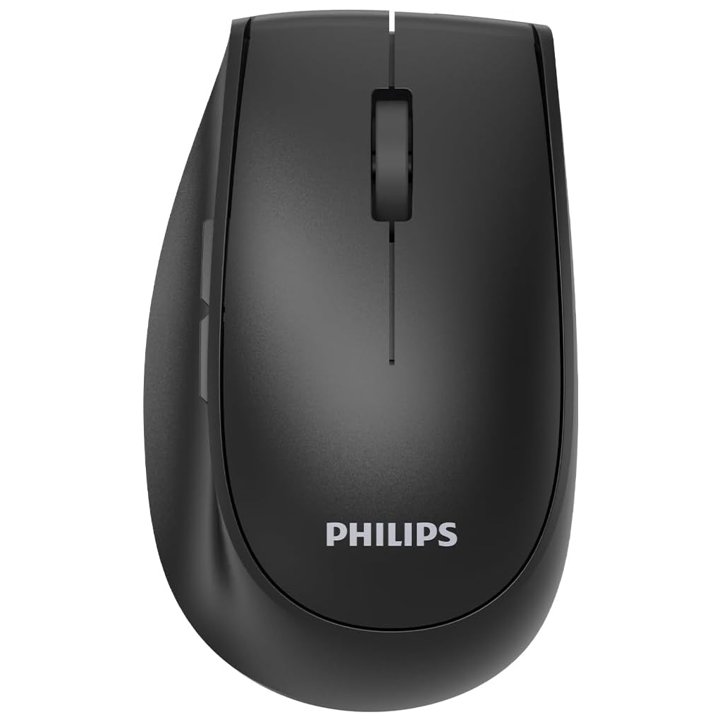 PHILIPS SPK7627B, Siyah, USB Nano 2,4Gh ve Bluetooth Kablosuz, 1600dpi, Optic, 5 Tuşlu, Şarj Edilebilir, Sessiz Click, Mouse - Philips