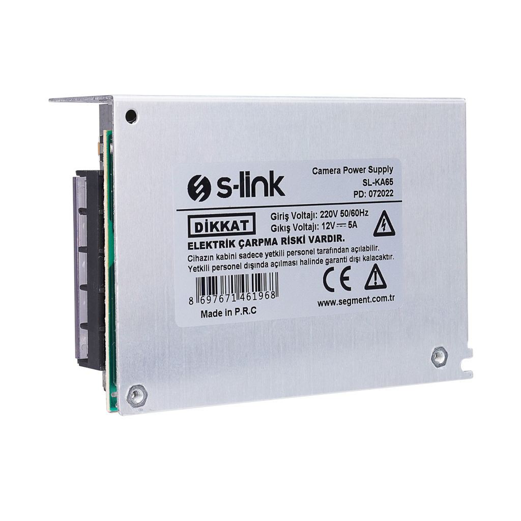 S-LINK SL-KA65 12V, 5A, Switch Mode, DC ADAPTÖR - S-Link - görsel 3