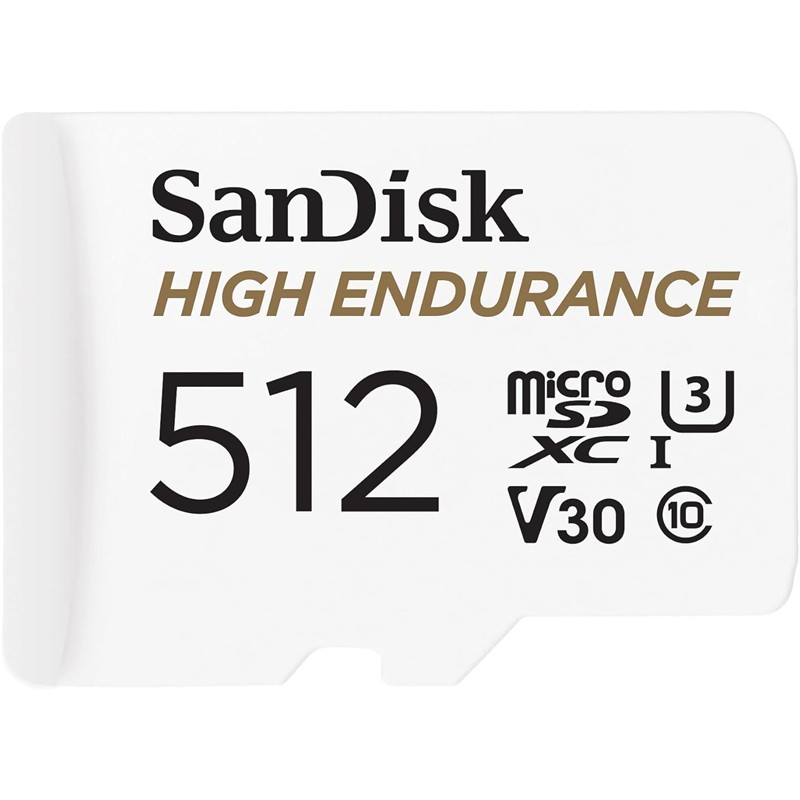 512GB SANDISK HIGH ENDURANCE MICROSD 100MB/S SDSQQNR-512G-GN6IA - Sandisk