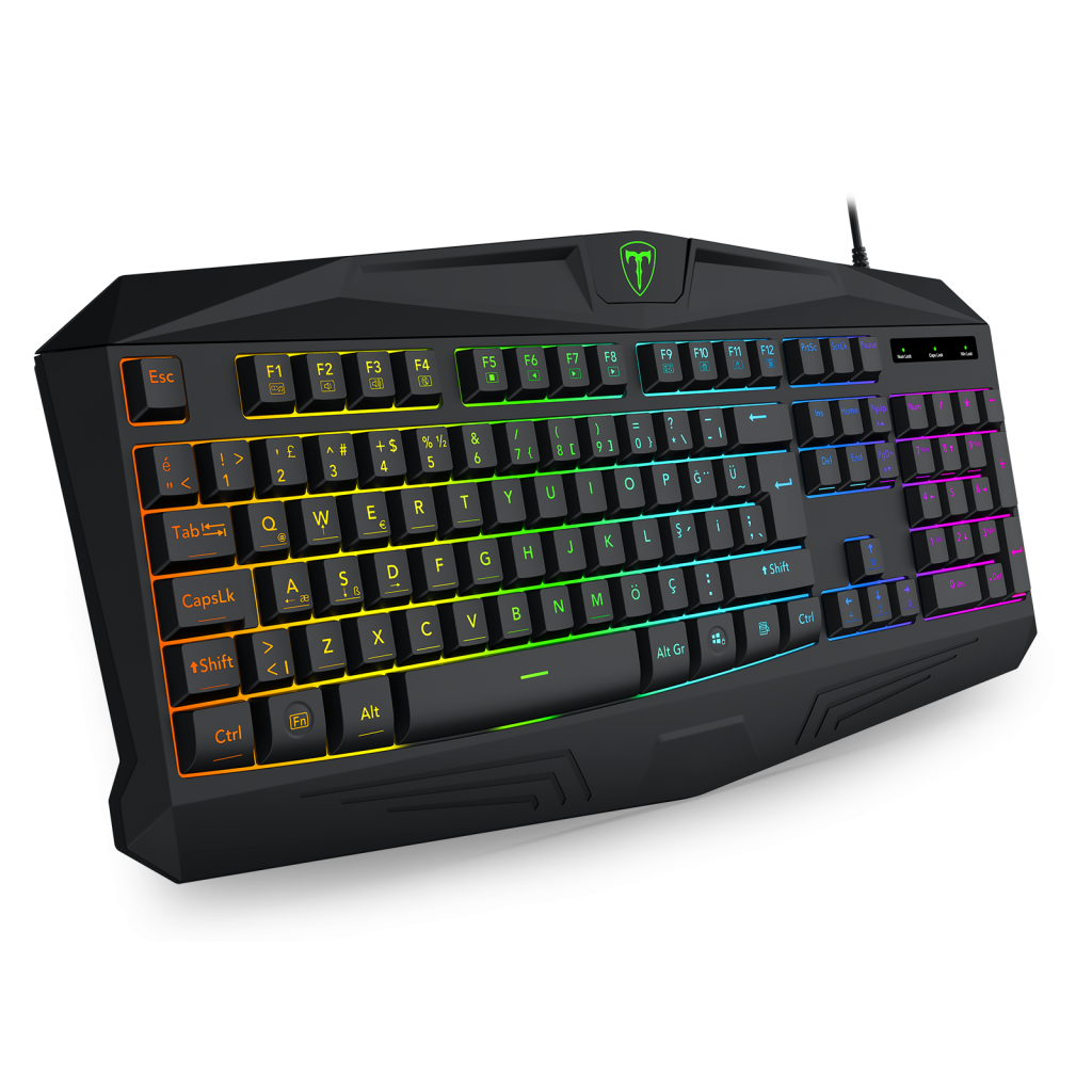 T-DAGGER TANKER, T-TGK106, USB Kablolu, Türkçe Q, Rainbow Backlight, Membran Tuşlar, 104 Tuşlu, Gaming Klavye - T-Dagger - görsel 2