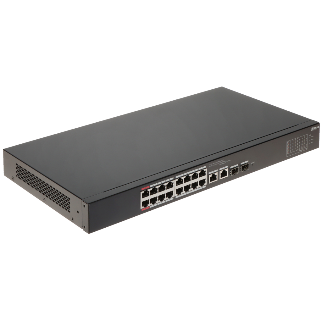 DAHUA CS4218-16ET-240, 16Port, Megabit, PoE 240W, 2 Port SFP Gigabit Combo, Cloud Yönetilebilir, Switch - Dahua - görsel 2