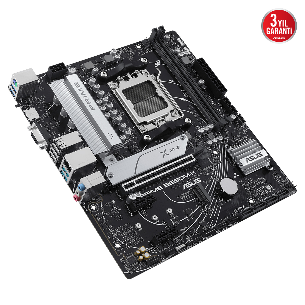 ASUS PRIME B650M-K B650 DDR5 Vga GLan 2.5G mATX HD DP M2 RGB TYPE-C AM5 AMD Anakart - ASUS - görsel 5