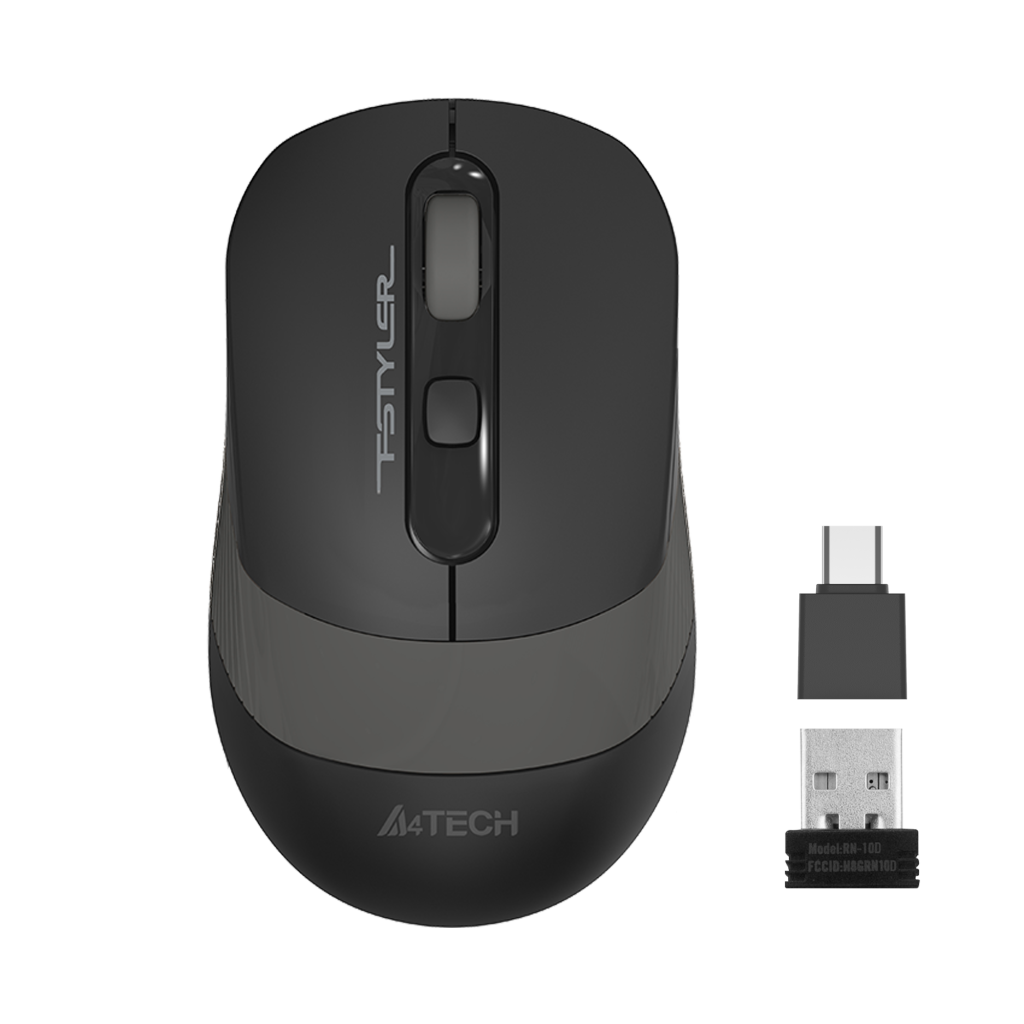 A4 TECH FG10CS AIR2 Nano Alıcılı Kablosuz 2000dpi Gri Sessiz Şarjlı Mouse - A4 TECH - görsel 2