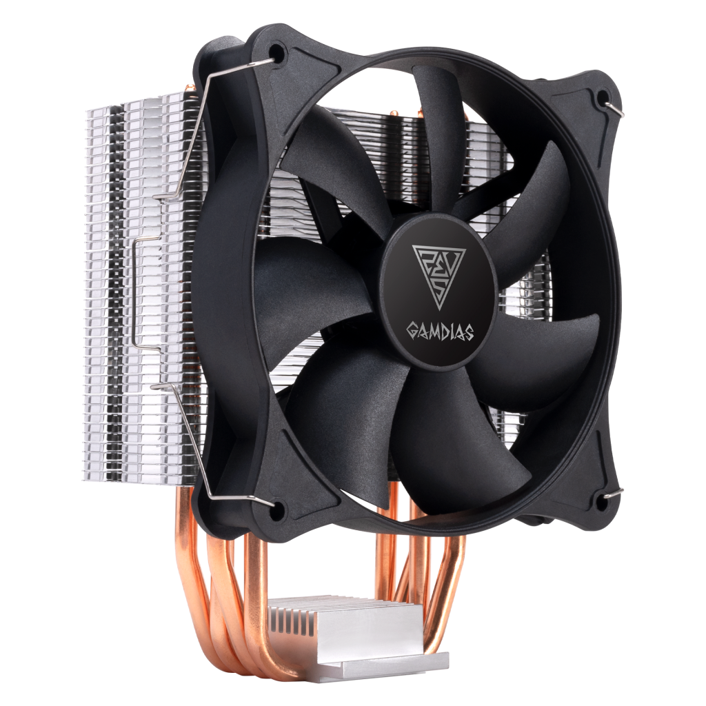 GAMDIAS BOREAS E1-410 MONO, 120mm, CPU  Kule Tipi Hava Soğutma, Doğrudan Temas Teknolojisine Sahip 4 adet Gelişmiş Bakır Isı Borusu (AMD AM4 ve INTEL Tüm işlemciler ile uyumlu) - Gamdias - görsel 2