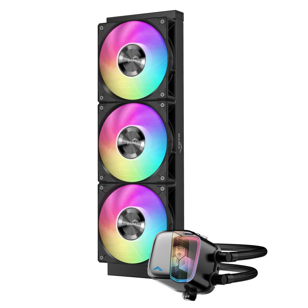 SAMA L70-360BK, Black, 360mm, 3x120mm ARGB Fan, CPU Sıvı Soğutma - Sama - görsel 3