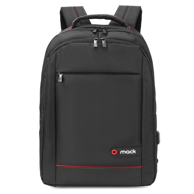MACK MCC-006 15.6" OFFICE USB GİRİŞLİ NOTEBOOK SIRT ÇANTASI SİYAH - Mack