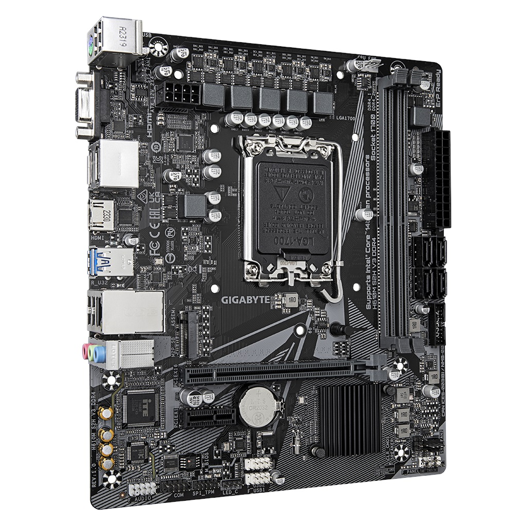 GIGABYTE H610M S2H V3, DDR4, rev1.0, 2xDDR4, M.2, D-SUB, HDMI, DP, 12-13.14.Nesil, LGA1700 Soket, Anakart - Gigabyte - görsel 3