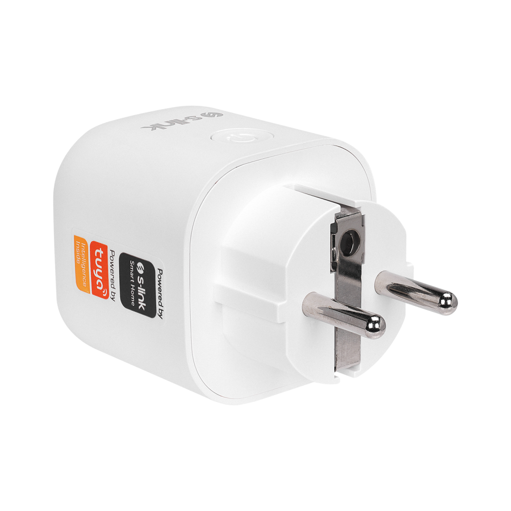 S-LINK SL-14, 1 Soket, Akım Korumalı Priz, 16A, WiFi 2.4Ghz, Bluetooth, TUYA Yazılım Destekli, internet üzerinden Yönetilebilir - S-Link - görsel 3