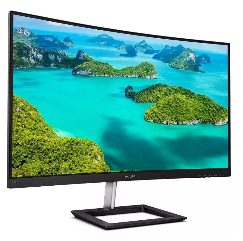 31.5 PHILIPS 325E1C/00 4MS 75MHZ 1XVGA 1XHDMI 1XDP 2K WQHD 2560X1440 FLICKER-FREE FREESYNC YÜKSEKLİK AYARI CURVED SİYAH - Philips - görsel 2