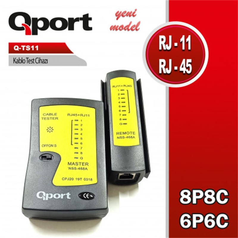 QPORT Q-TS11 KABLO TEST CİHAZI - Qport