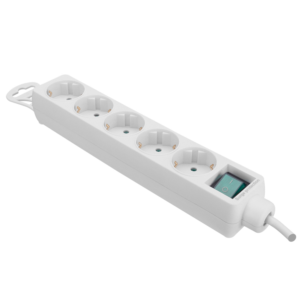 S-LINK SPG-F05, 5 Soket, Akım Korumalı Priz, 1.5Mt Kablo, 306 Joule (Beyaz) - S-Link - görsel 2