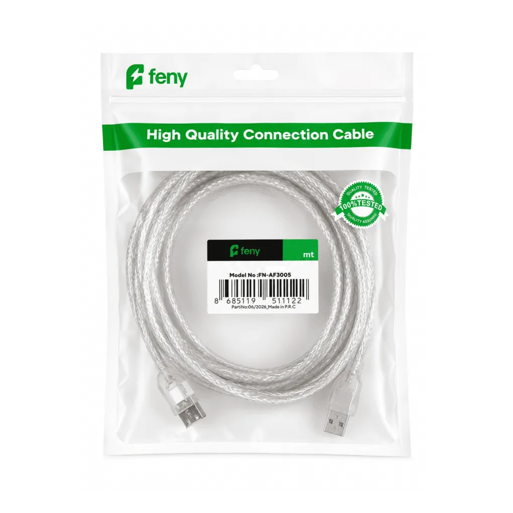 FENY FN-U3003, USB Yazıcı Kablosu, %100 Bakır, 3 Metre - Feny - görsel 3
