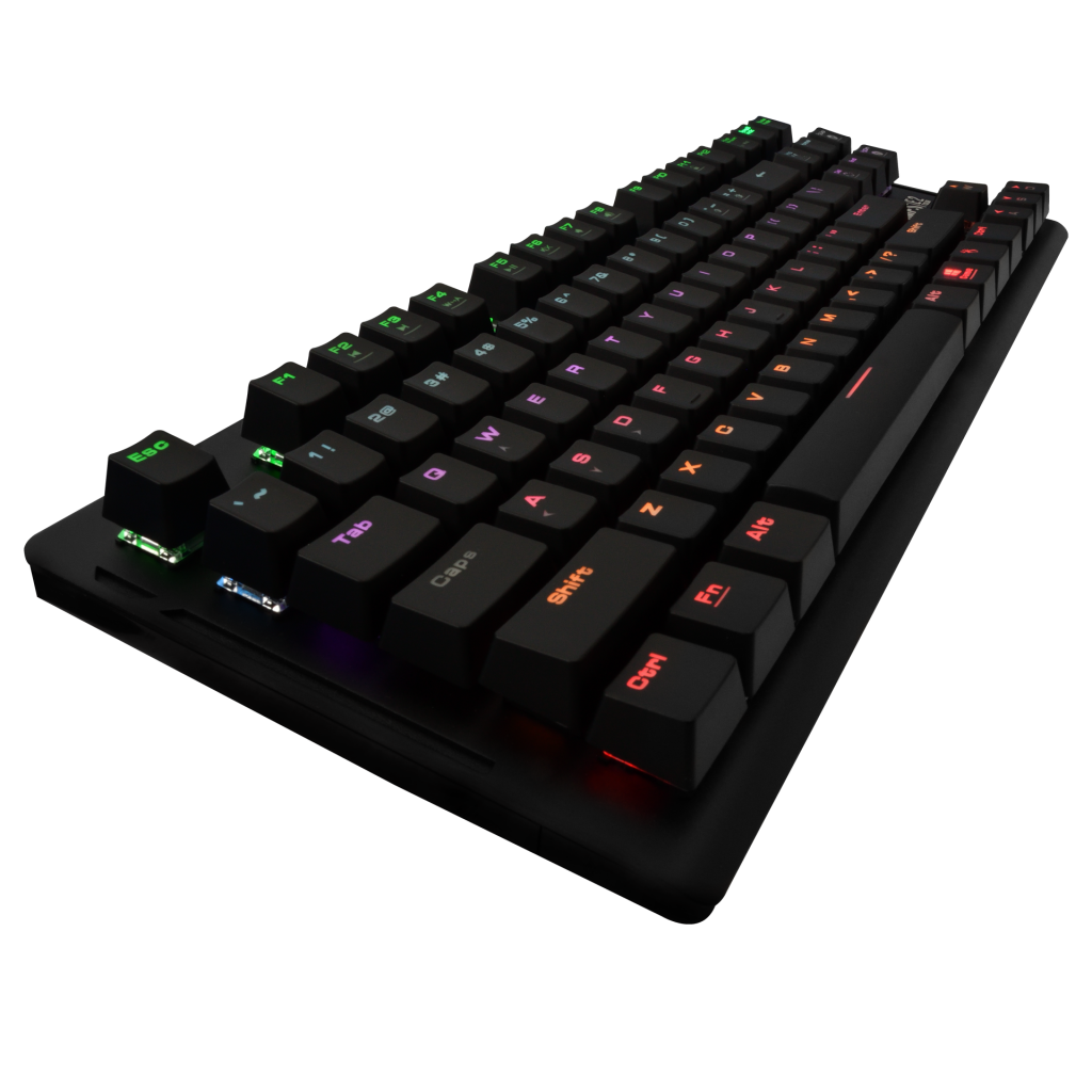 GAMDIAS HERMES-E2, USB Kablolu, İngilizce,  Rainbow Backlight, Blue Mekanik Switch, Gaming Klavye - Gamdias - görsel 3