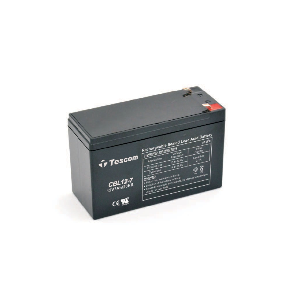 TESCOM Combatt, CBL12-7, 12V 7Ah, Bakımsız,  Kuru Akü. UPS için Uygundur. (100012589) - Tescom