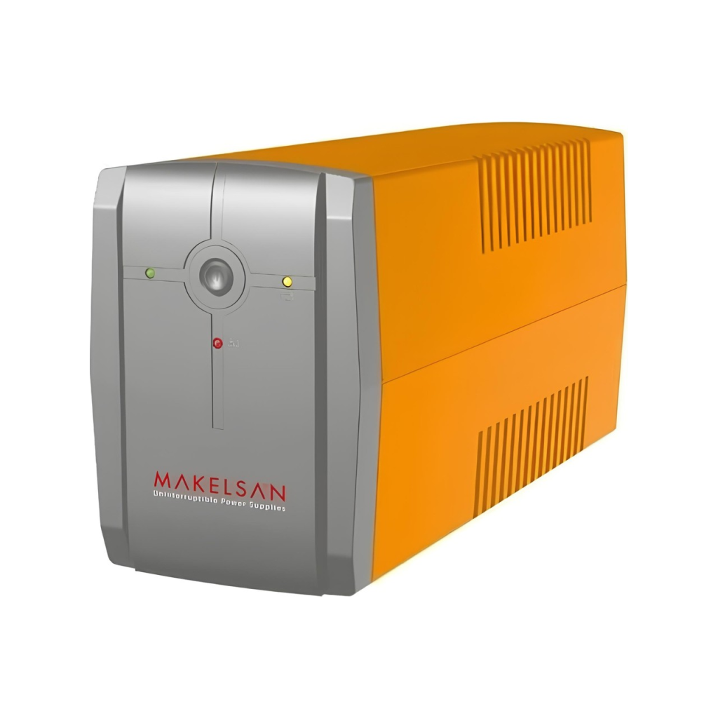 MAKELSAN LION 850 VA (1x12v 9AH Akü) Turuncu Line Interactive 5/12 dk UPS - MAKELSAN - görsel 2