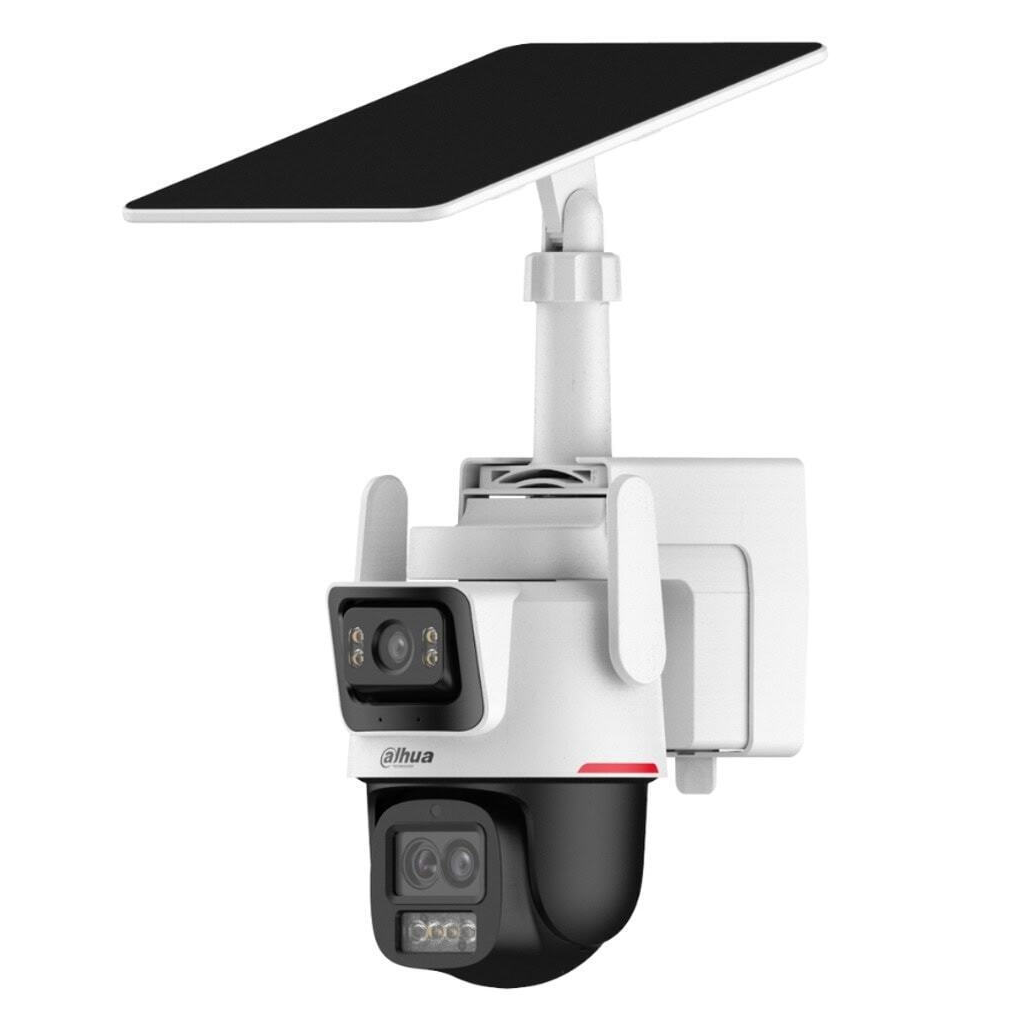 DAHUA  IPC-PTS2649C-3E3Z-4GB20, 2X 3Mpix, 2,8 Lens+3,6 Lens, WizColor, 50Mt Gece Görüşü, IP66,  Hybrid-zoom PT 4G Solar Ip Kamera - Dahua