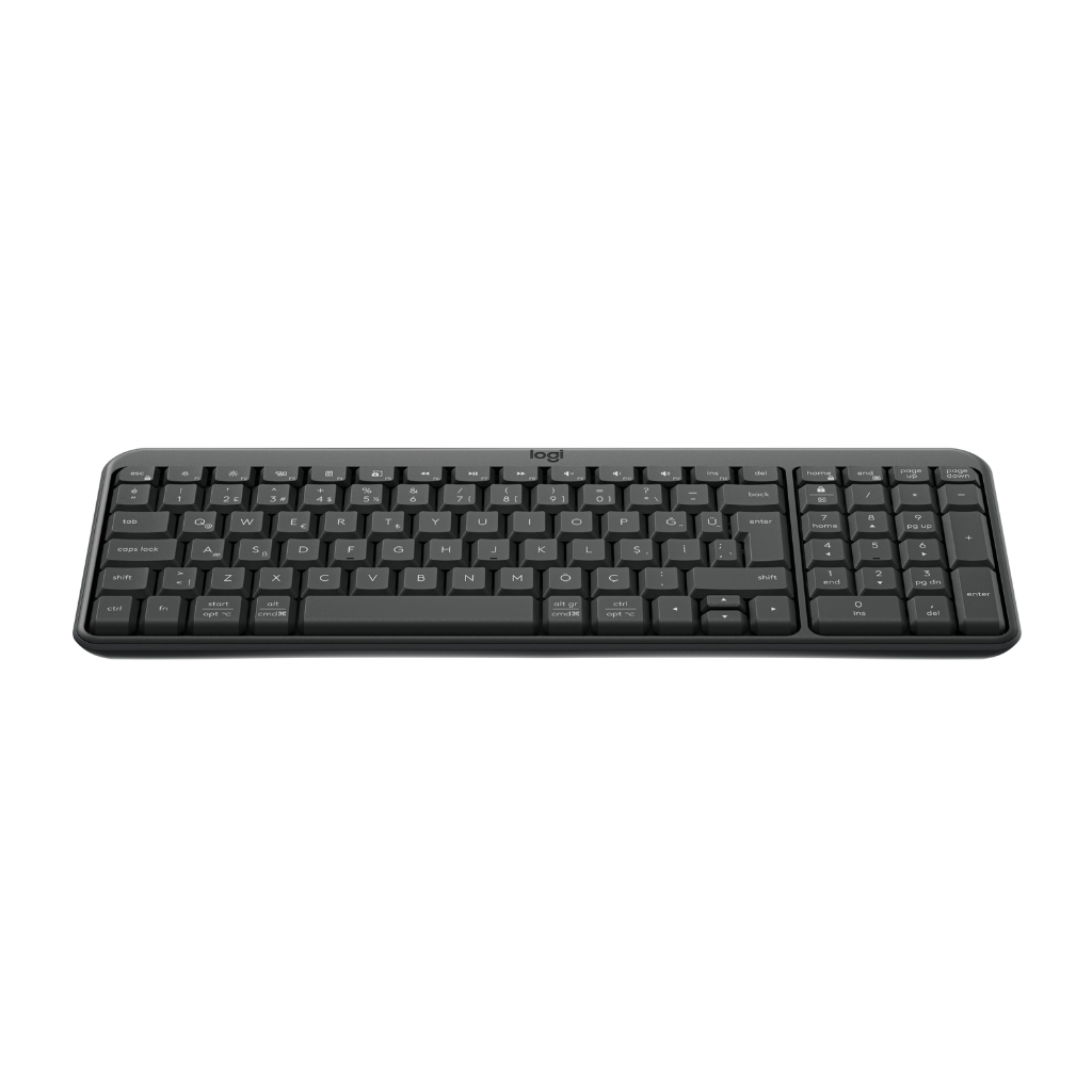 LOGITECH K250, Siyah, 920-013460, Bluetooth, Türkçe Q, Multimedya, Kompakt Klavye - Logitech - görsel 2