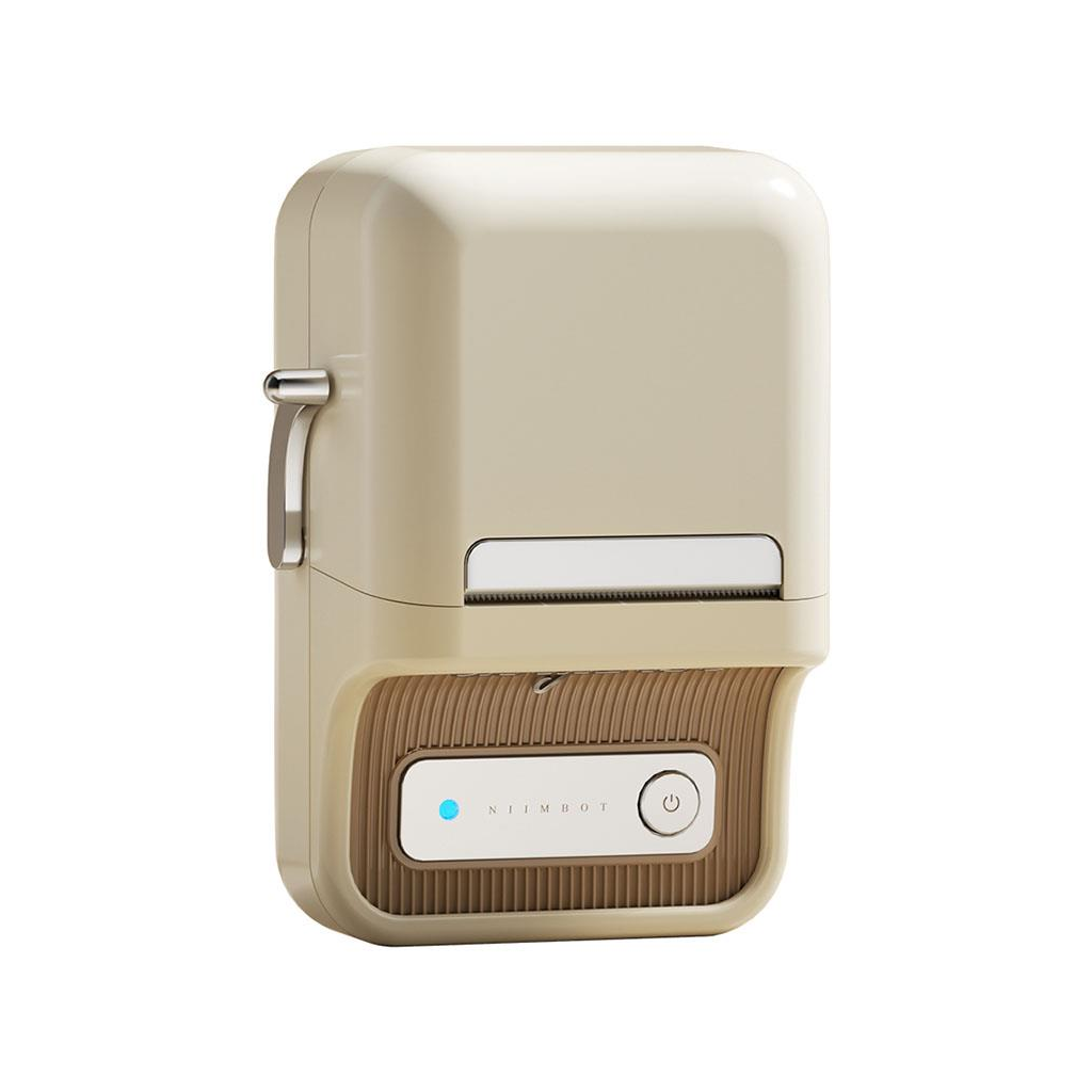 NIIMBOT B21S, Taşınabilir, Mürekkepsiz, Termal Etiket Yazıcı (Bluetooth, Type-C) Krem/Beyaz - Niimbot - görsel 5