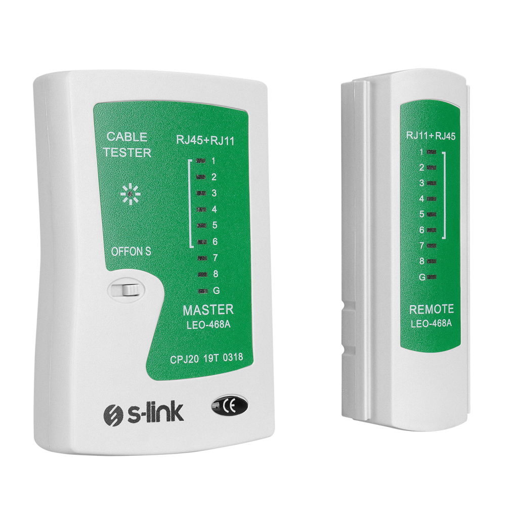 S-LINK SL-468, RJ45 ve RJ11 Tester, Kablo Test Cihazı - S-Link - görsel 3