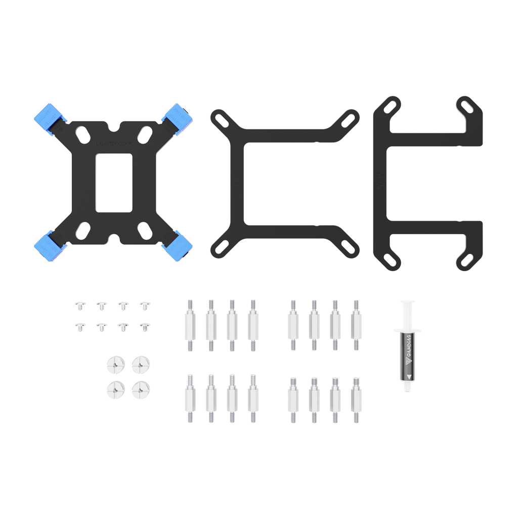 GAMDIAS CHIONE E4-240, 240mm, ARGB, 2 Fanlı, Dijital Ekran, CPU Sıvı Soğutma - Gamdias - görsel 5
