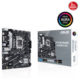 ASUS PRIME B760M-K-D4 1700P DDR4 SES GLAN HDMI/VGA SATA3 USB3.2 mATX - ASUS