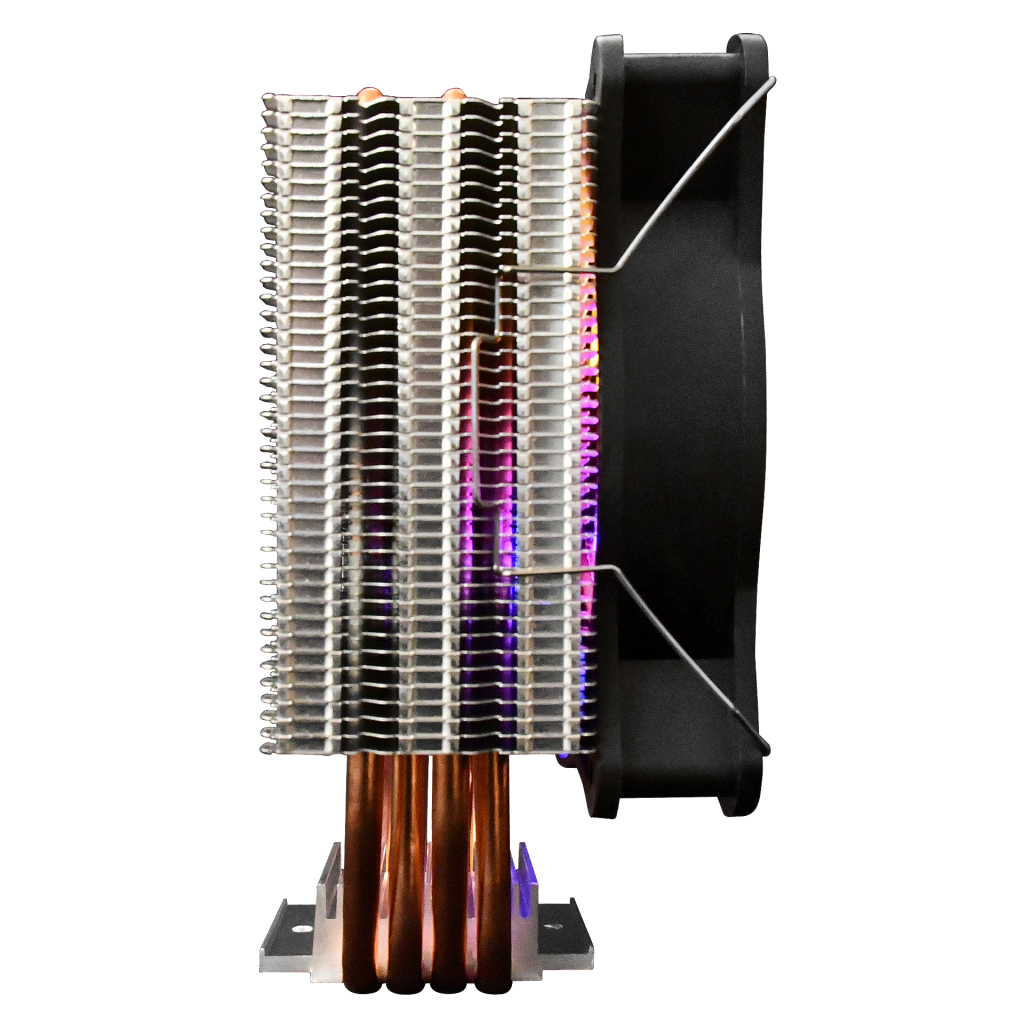GAMDIAS BOREAS E1-410 Lite, ARGB, 120mm, CPU  Kule Tipi Hava Soğutma, Doğrudan Temas Teknolojisine Sahip 4 adet Gelişmiş Bakır Isı Borusu (AMD AM4 ve INTEL Tüm işlemciler ile uyumlu) - Gamdias - görsel 3