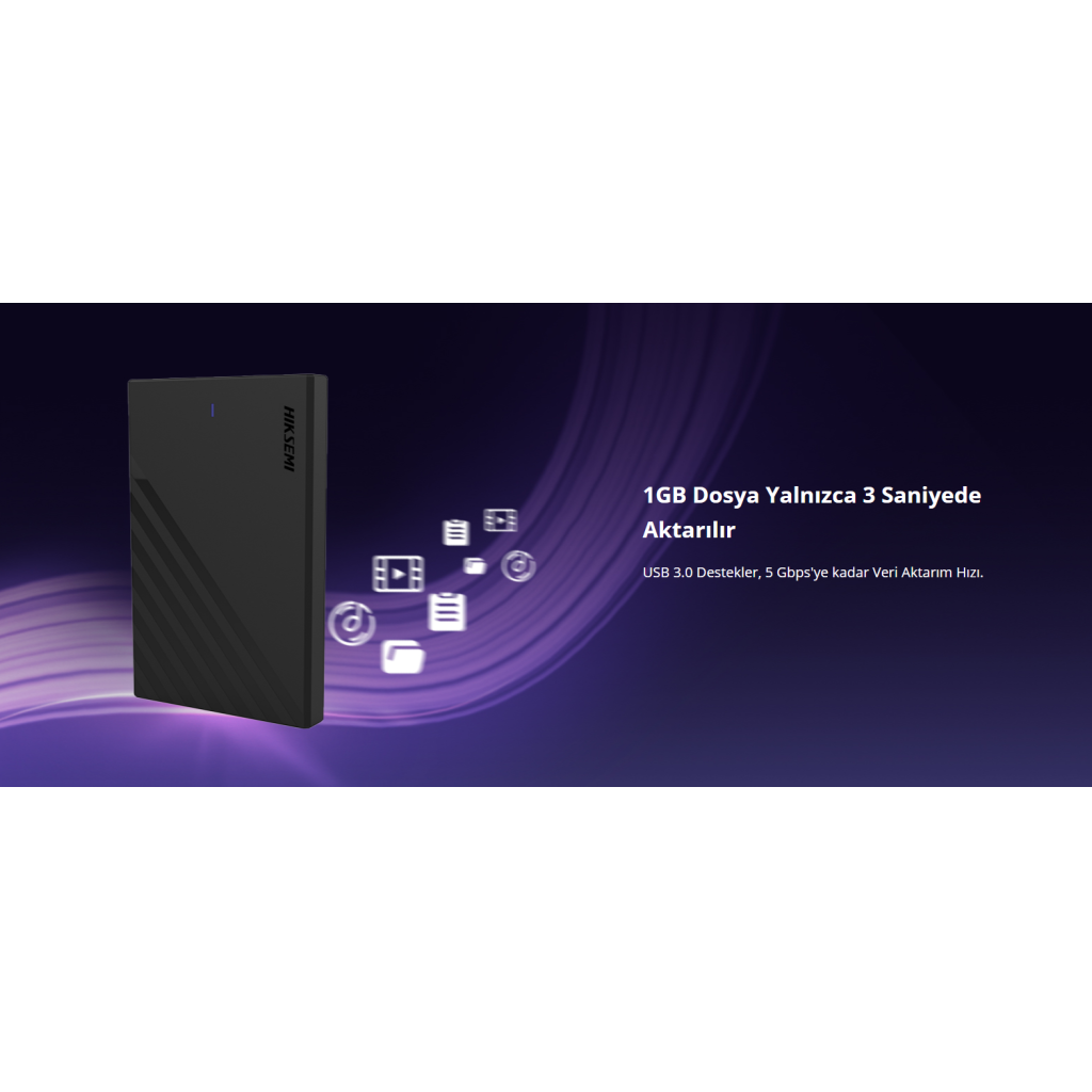 HIKSEMI HS-HUB-MHB201, USB3.0, 2,5" Disk Kutusu. (SSD ve HDD Destekler, 5Gbps, Siyah, Win, Mac-OS, Linux, Android) - Hiksemi - görsel 5