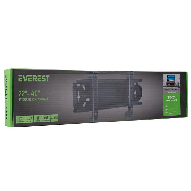 EVEREST TK-25,  12"- 40" TV Duvar Askı Aparatı - Everest - görsel 3
