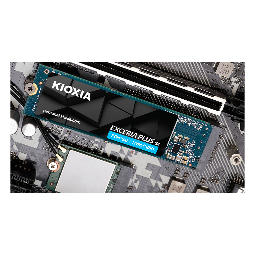 KIOXIA EXCERIA PLUS G4, LVD10Z002TG8, 2TB, 10000/8200, Gen5, NVME PCIe M.2 2280, SSD - KIOXIA - görsel 2