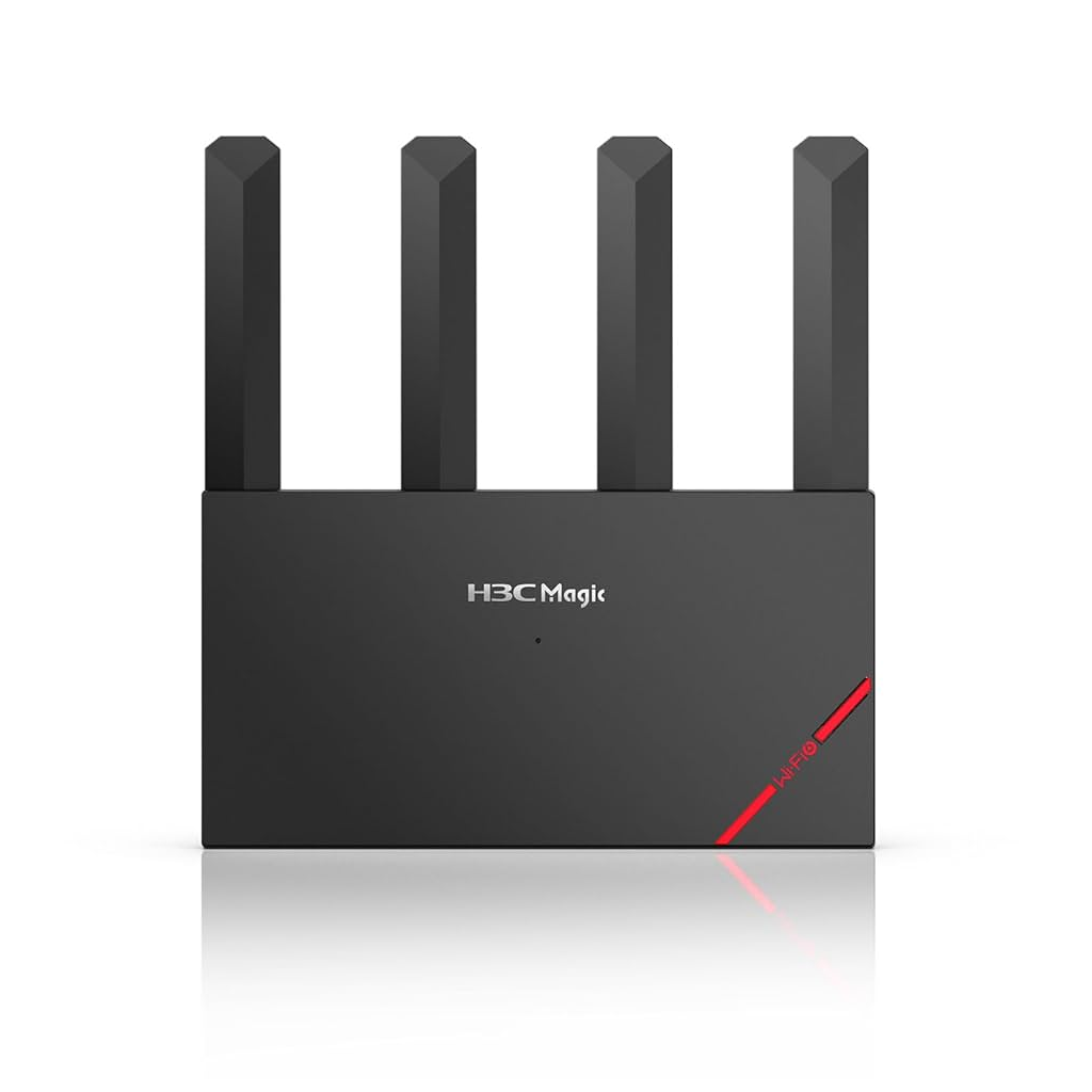 H3C Magic NX30, Dual Band, WiFi 6, 3000Mbps, 4Port GigaBit, 4ad Anten, Masaüstü, Router, Access Point - H3C