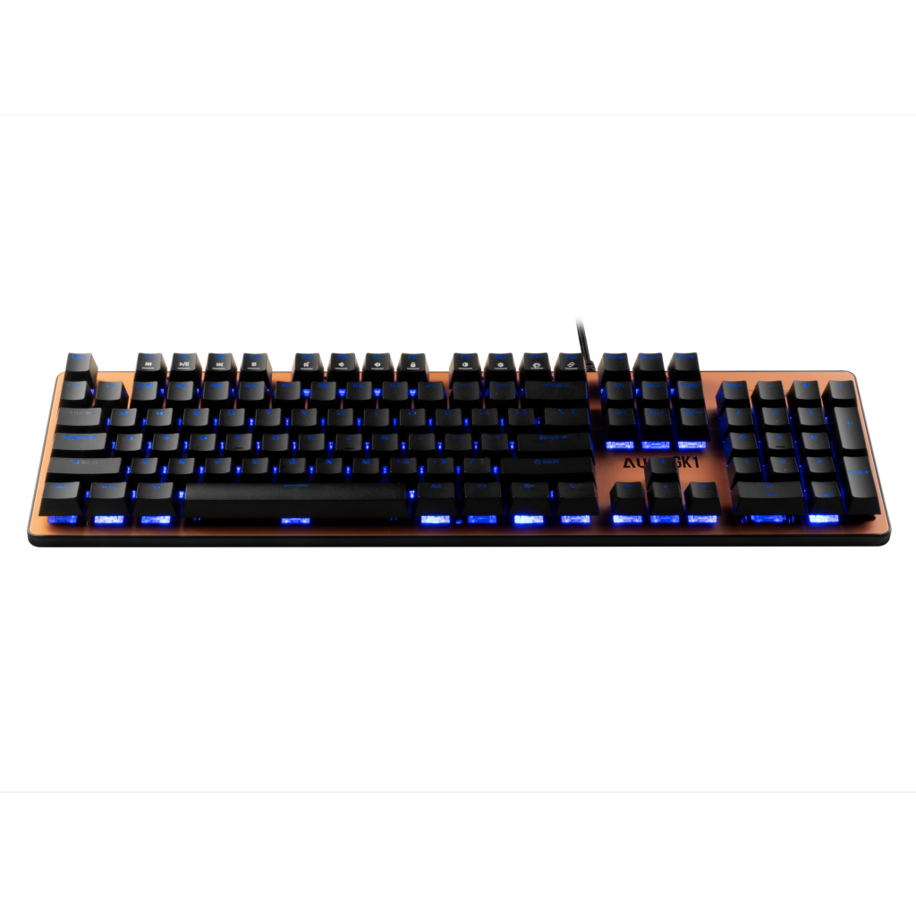 GAMDIAS AURA GK1, USB Kablolu, İngilizce,  Rainbow Backlight, Red Mekanik Switch, Bronz Edition, Gaming Klavye - Gamdias - görsel 4