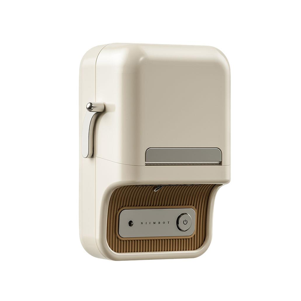 NIIMBOT B21S, Taşınabilir, Mürekkepsiz, Termal Etiket Yazıcı (Bluetooth, Type-C) Krem/Beyaz - Niimbot - görsel 3