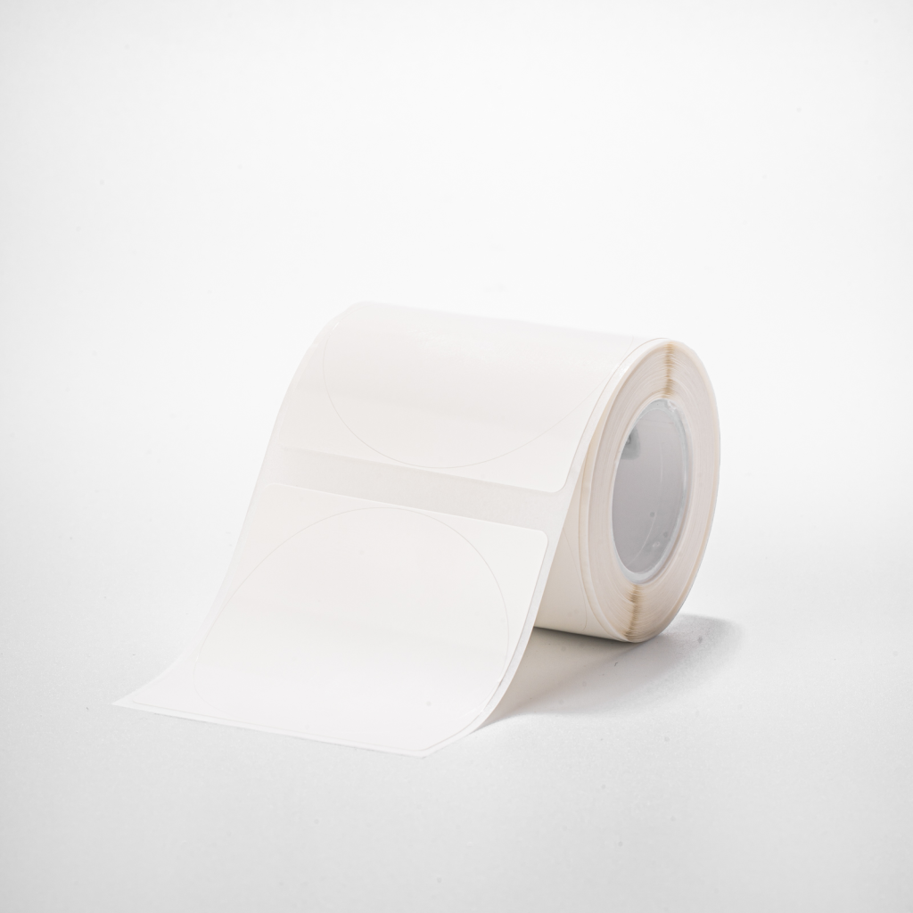 NIIMBOT T50 Etiket 50mm x 50mm (Tek Kolonda 1li) 150 adet Beyaz Yuvarlak (B1, B21S, B3S, B21 PRO) - Niimbot