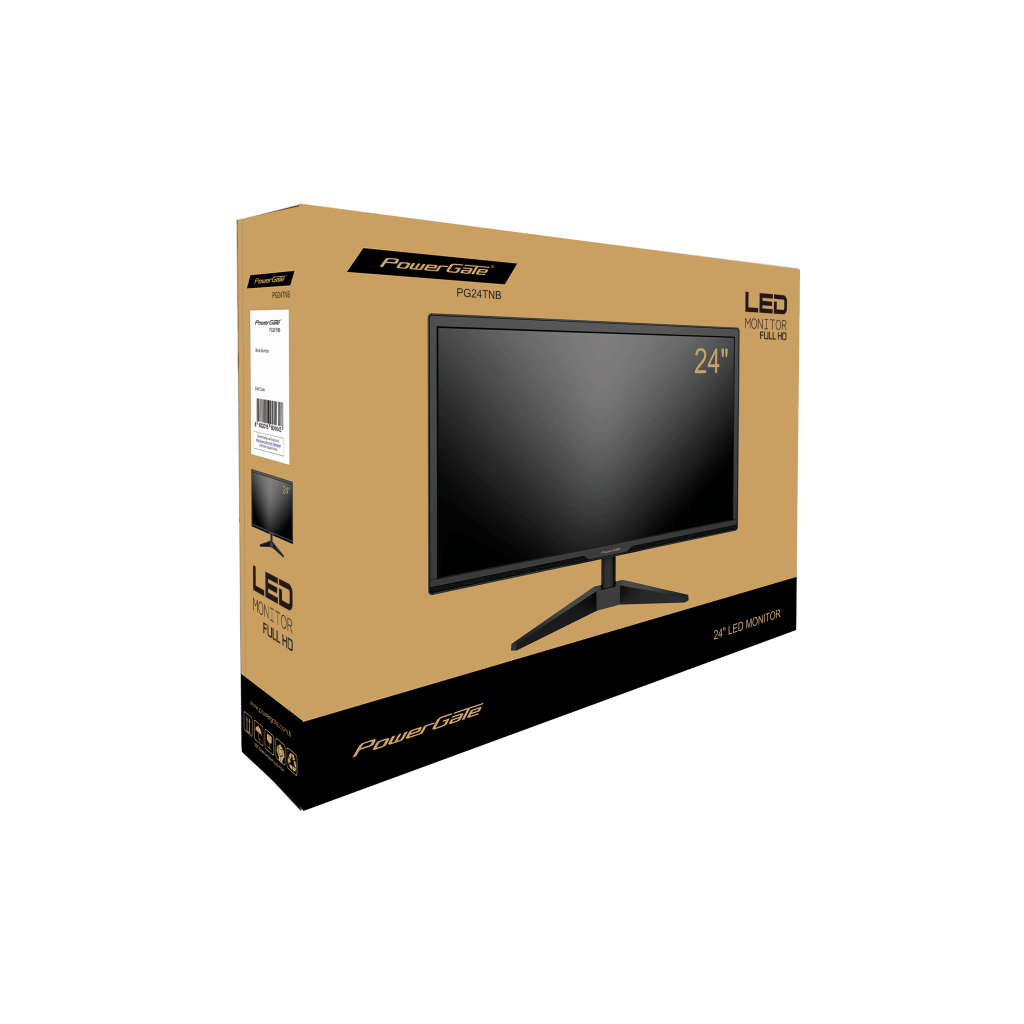POWERGATE PG24TNB, 24", 5ms, 75Hz, Full HD, D-Sub, HDMI, TN LED Monitör - PowerGate - görsel 5