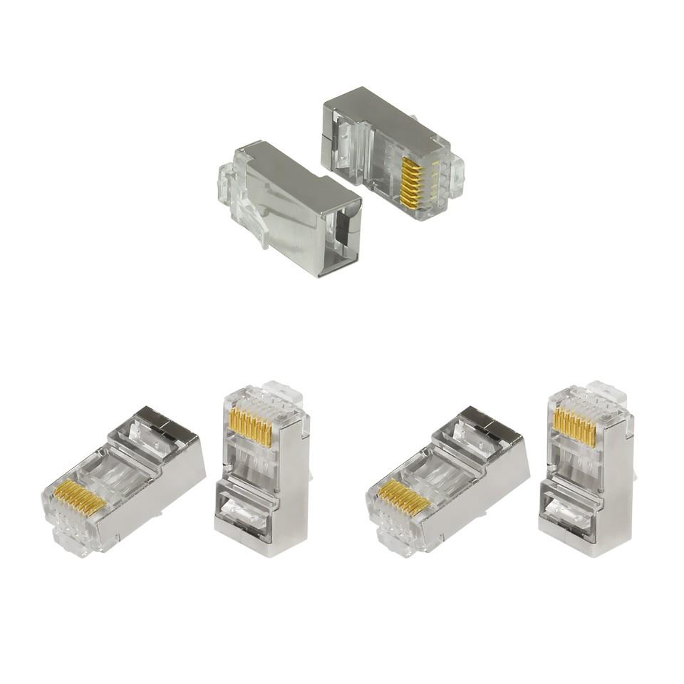 FRISBY FNW-RJ4522N RJ45 FTP CAT6 KONNEKTOR METAL 100LÜ PAKET - Frisby - görsel 3