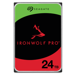 SEAGATE IRONWOLF PRO 24 TB 7200RPM 512MB SATA3 550TB/Y RV NAS (ST24000NT002) - SEAGATE
