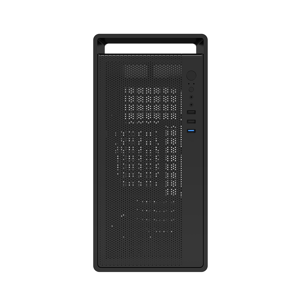 FRISBY FC-2745B, 1x120mm Fan, Siyah, 550W, USB 3.0, mATX, Mini Tower, Kulplu Kurumsal KASA - Frisby - görsel 4