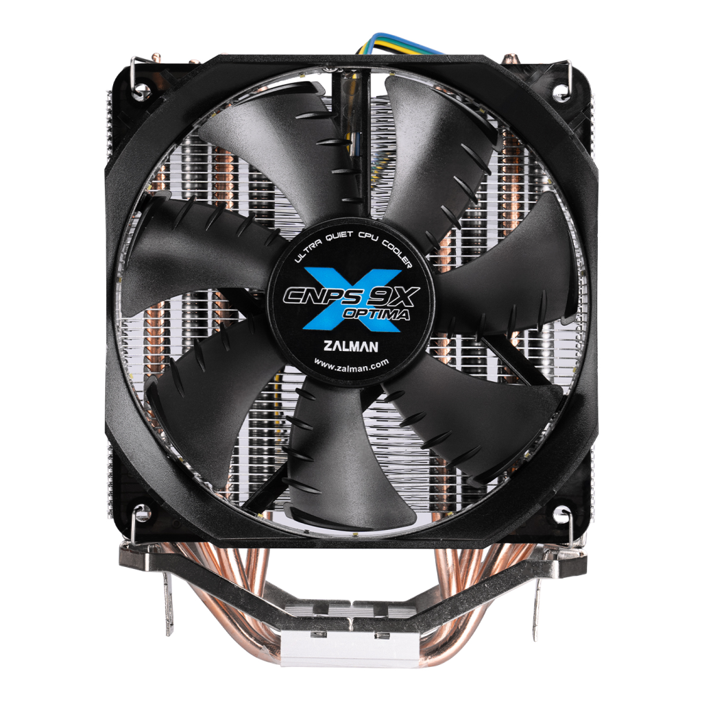 ZALMAN CNPS9X OPTIMA, 12cm Fan, CPU Kule Tipi Hava Soğutma, Beyaz Led, 4 adet Bakır Isı Borusu (AMD ve INTEL Tüm işlemciler ile uyumlu) - Zalman