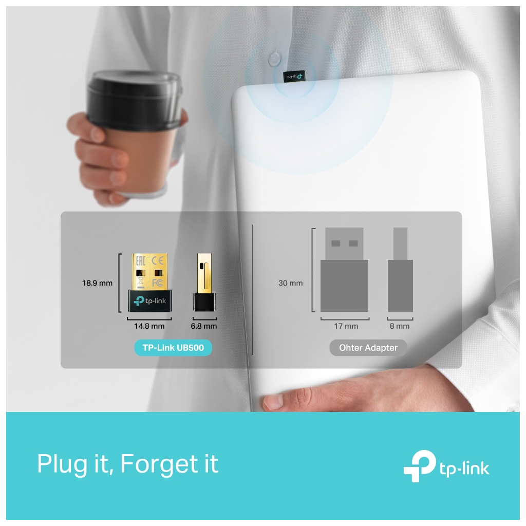 TP-LINK UB500 Bluetooth 5.4 Nano USB Adaptör - Tp-Link - görsel 3