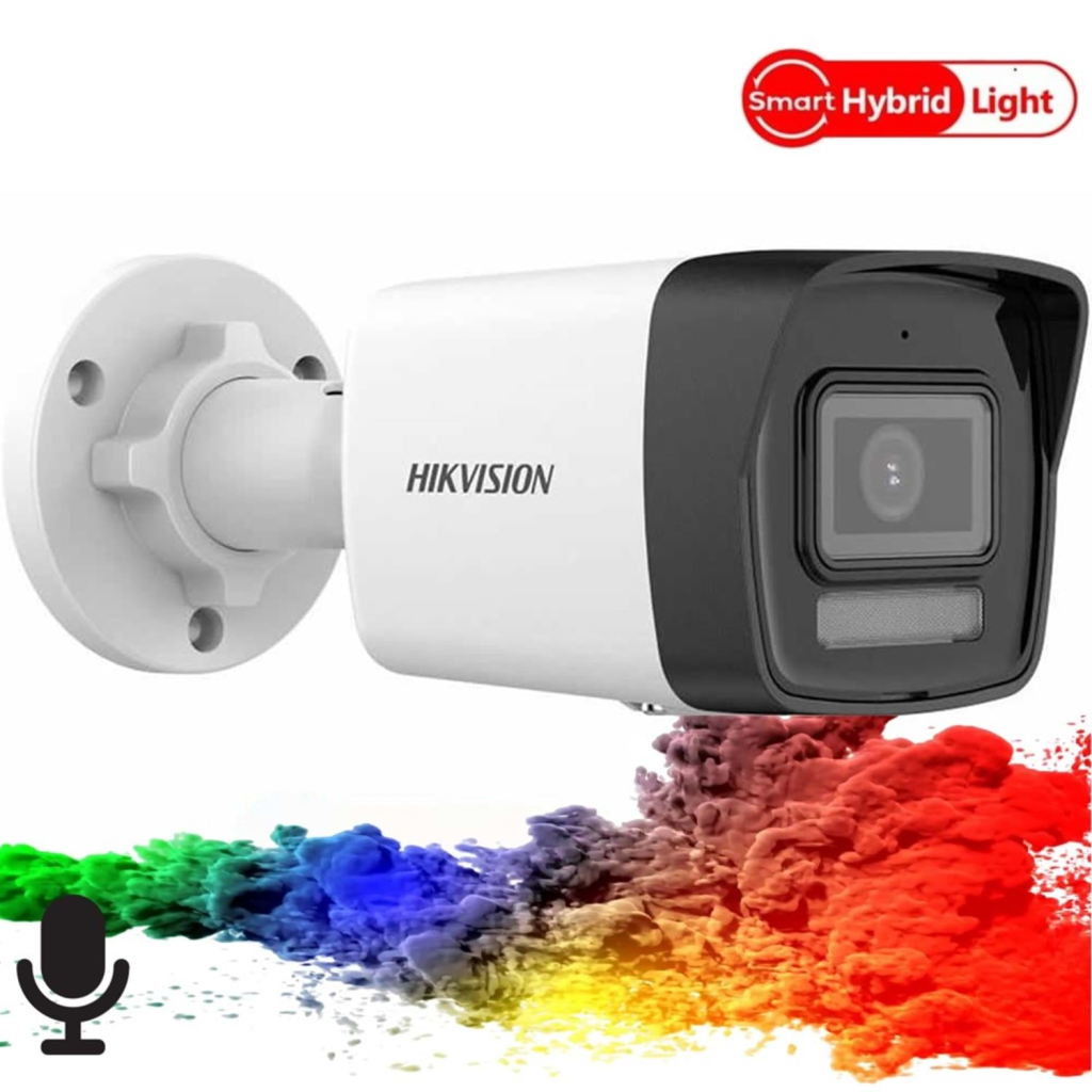 HIKVISION DS-2CD1043G2-LIUF 1/3'' Cmos Sensör 4MP 2.8mm Smart Hybrid Light POE Sesli Bullet IP Güvenlik Kamera - HIKVISION - görsel 3