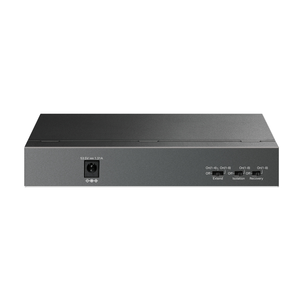 TP-LINK LS109P, Green Tech, 8 Port MegaBit, POE 63W, 1 Port Uplink, Long Range 250Mt, Yönetilemez, Metal Kasalı Switch - Tp-Link - görsel 2