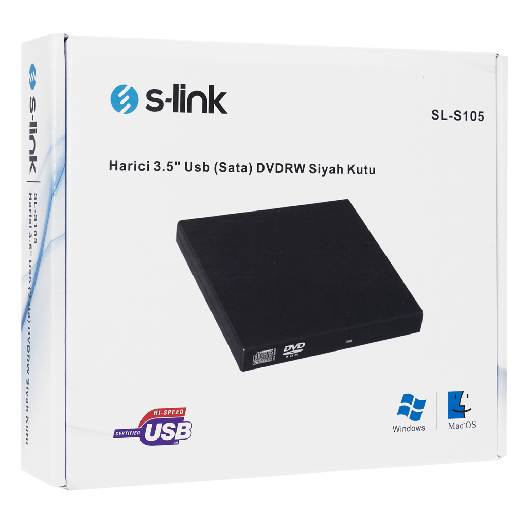 S-LINK SL-S105 Harici Kutu ile Birlikte Taşınabilir USB Optik Yazıcı, PIONEER BDR-TD05, 12.7mm, Blu-Ray/DVD/CD Writer, Slim. - Pioneer - görsel 3