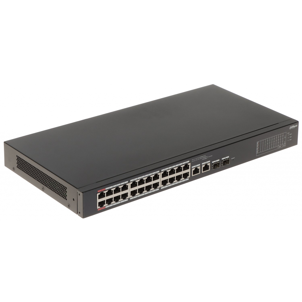 DAHUA CS4226-24ET-375, 24Port, Megabit, PoE 375W, 2 Port Gigabit Lan, 2 Port SFP Gigabit Combo, Cloud Yönetilebilir, Switch - Dahua