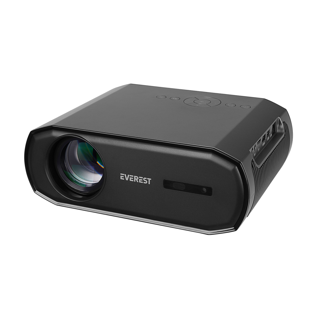 EVEREST PJ06, Siyah, 9800 Lümen, 1920X1080, 1xHDMI, 1xUSB, TF Soket, WiFi, 1xLAN, Bluetooth, 50.000 Saat Led Ömrü, 3W Speaker, Android 9.0, FULL HD Projeksiyon Cihazı - Everest - görsel 2