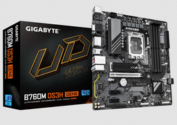 GIGABYTE B760M-DS3H-GEN5 1700P DDR5 SES GLAN DP/HDMI/VGA SATA3 USB3.2 mATX - GIGABYTE