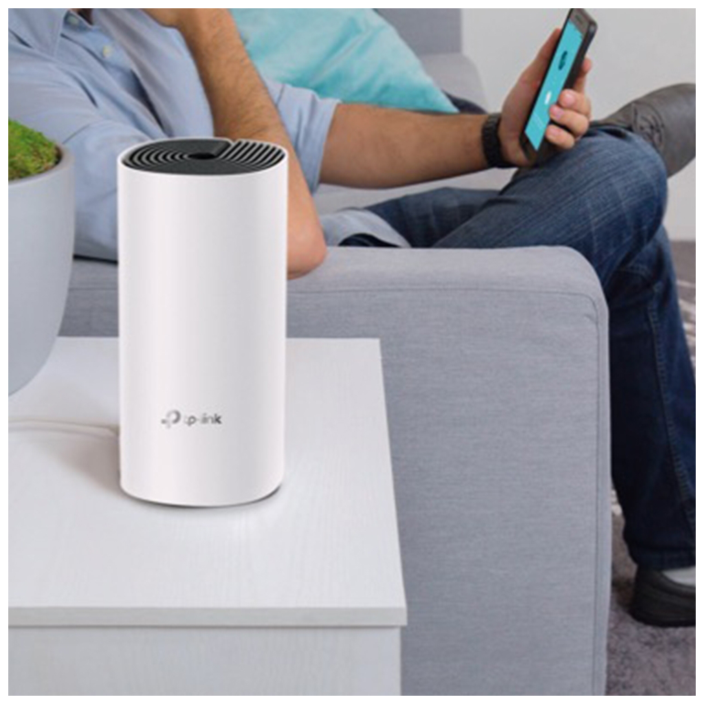 TP-LINK DECO-E4, AC1200, Tekli Mesh, 1200Mbps, Dual Band, 2Port Megabit Lan, 140m2 Çekim Alanı, Router, Geniş Alan İnternet Ağı Sağlayıcısı - Tp-Link - görsel 3