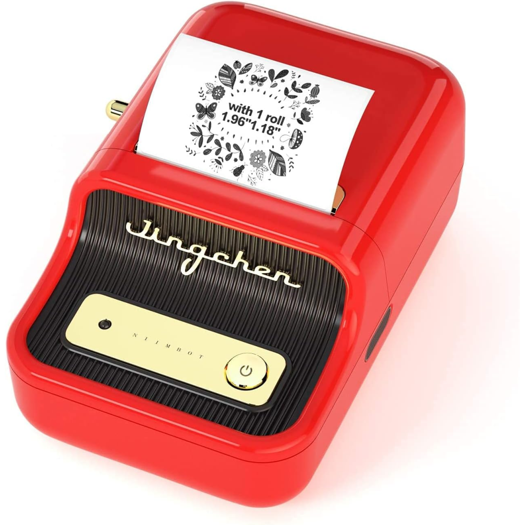 NIIMBOT B21S, Taşınabilir, Mürekkepsiz, Termal Etiket Yazıcı (Bluetooth, Type-C) Kırmızı - Niimbot - görsel 3