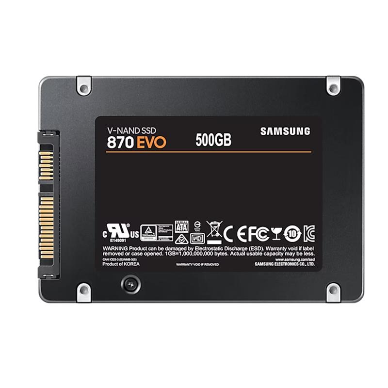 SAMSUNG MZ-77E500BW 870 EVO 2.5" 500GB (560/530MB/s) SATA (V-NAND) SSD Disk - SAMSUNG - görsel 3