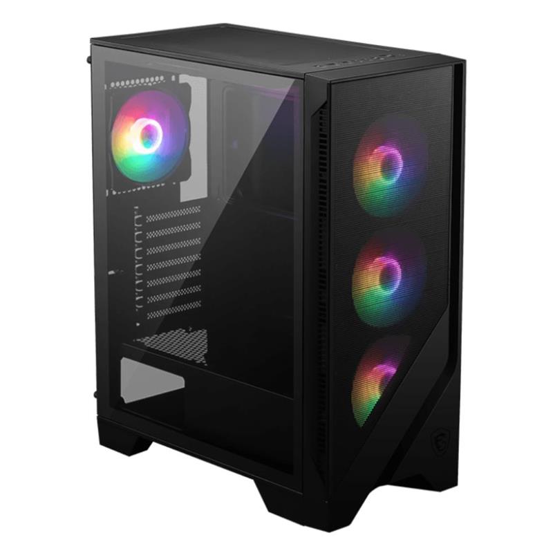 MSI MAG FORGE 120A B65 TEMPERLİ CAM 6X120MM AUTO RGB FAN 650W BRONZ ATX GAMING KASA - Msi